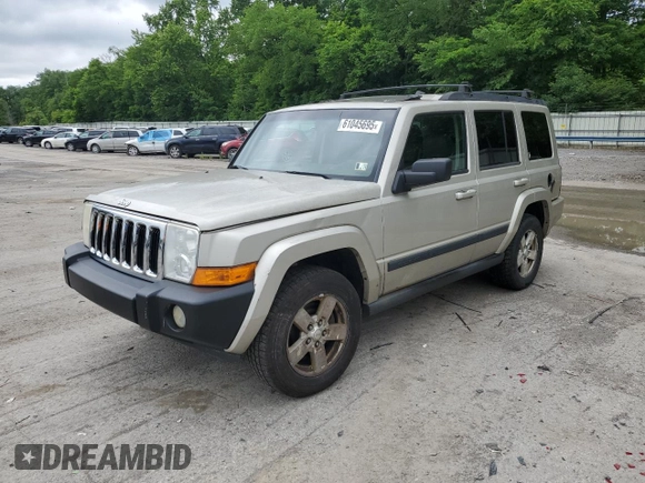 2007 Jeep Commander Sport with VIN 1J8HG48K27C510153, listed as a Copart auction lot 61045695 with 187,909 mi miles and Clean title. Bid and sale history available at DreamBid. Image 1.