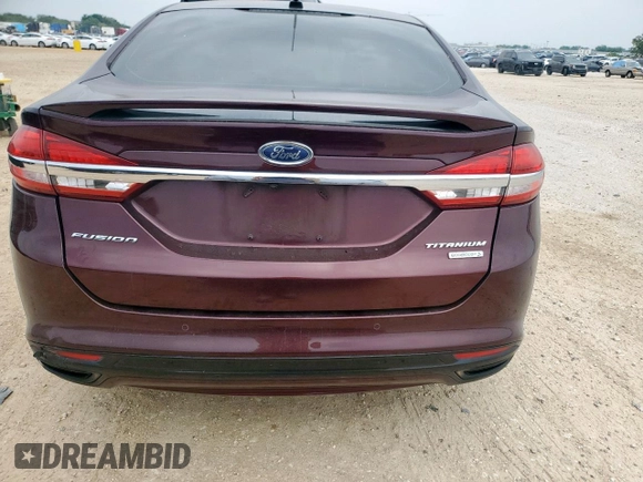 2017 Ford Fusion Titanium with VIN 3FA6P0K90HR178834, listed as a Copart auction lot 57420795 with 127,977 mi miles and Salvage title. Bid and sale history available at DreamBid. Image 6.