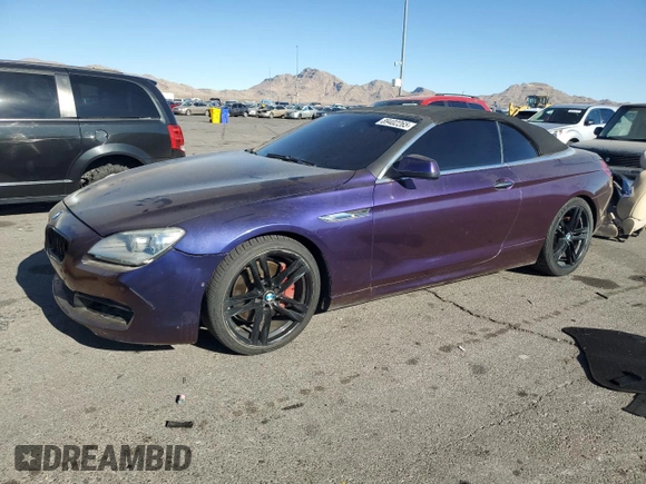 2012 BMW 6 Series 650i z VIN WBALZ3C50CC397706, wystawiony jako Copart lot #89402265 z przebiegiem 92 186 mil mil oraz Szkoda całkowita • Salvage title. Historia ofert i sprzedaży dostępna na DreamBid. Obrazek 1.