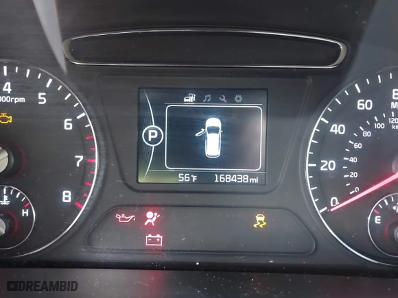 2016 Kia Sorento LX with VIN 5XYPG4A51GG023545, listed as a IAAI auction lot 41923123 with 168,438 mi miles. Bid and sale history available at carsss.com. Image 15.