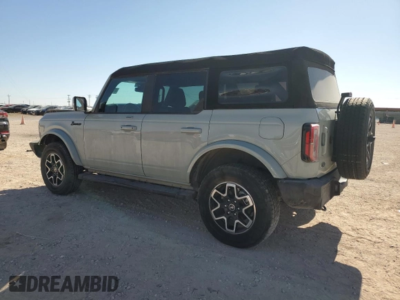 2023 Ford Bronco with VIN 1FMDE5DH3PLA99174, listed as a Copart auction lot 43854195 with 15,537 mi miles and Salvage Title. Bid and sale history available at carsss.com. Image 2.