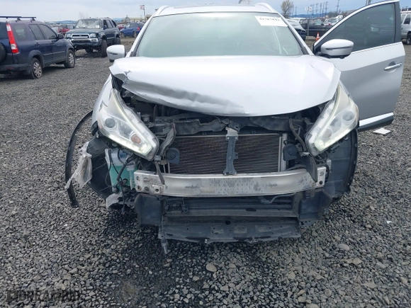 2016 Nissan Murano SL with VIN 5N1AZ2MH8GN139470, listed as a IAAI auction lot 41787551 with 116,182 mi miles. Bid and sale history available at carsss.com. Image 6.