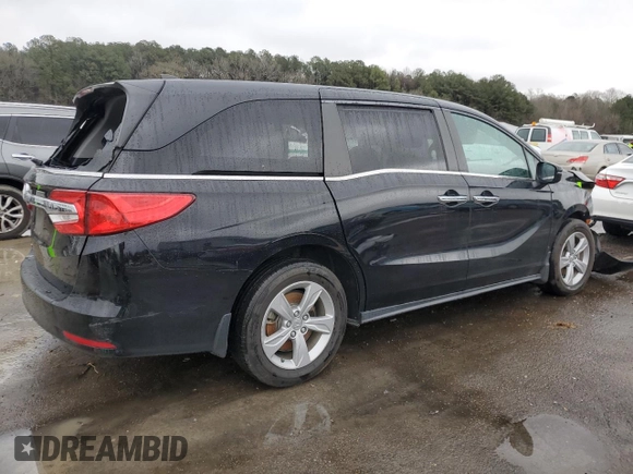 2020 Honda Odyssey EX with VIN 5FNRL6H53LB035641, listed as a Copart auction lot 41454235 with 123,281 mi miles and Salvage Title. Bid and sale history available at DreamBid. Image 3.