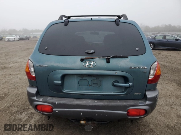 2002 Hyundai Santa Fe GLS with VIN KM8SC73DX2U328945, listed as a Copart auction lot 51134965 with 98,503 mi miles and Non Repairable. Bid and sale history available at carsss.com. Image 6.