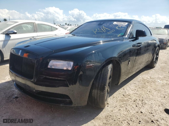 2016 Rolls-Royce Wraith with VIN SCA665C53GUX86111, listed as a Copart auction lot 75569734 with 0 mi miles and Non Repairable. Bid and sale history available at carsss.com. Image 1.