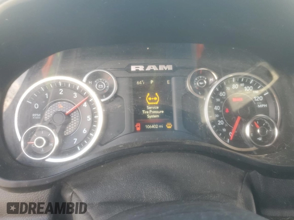 2020 Ram 1500 Big Horn с VIN 1C6SRFFTXLN409088, выставлен на аукционе Copart как лот 50300995 с пробегом 106 402 миль миль и Списание • Salvage title. История ставок и продаж доступна на DreamBid. Изображение 9.