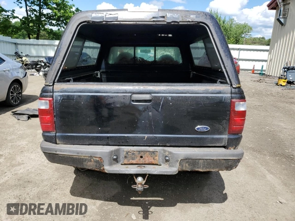2001 Ford Ranger XLT Appearance with VIN 1FTYR14E81TB05454, listed as a Copart auction lot 56795484 with 144,927 mi miles and Salvage Title. Bid and sale history available at carsss.com. Image 6.