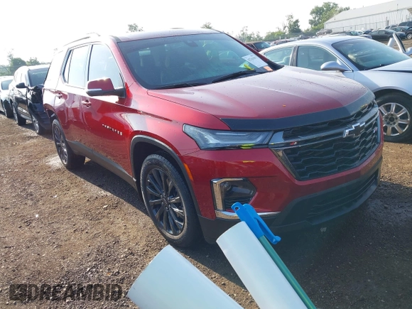 2022 Chevrolet Traverse RS with VIN 1GNEVJKW4NJ166397, listed as a IAAI auction lot 42763593 with 18,235 mi miles and . Bid and sale history available at DreamBid. Image 1.