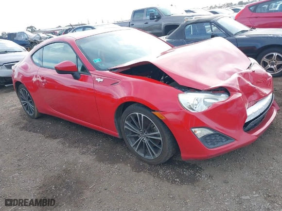 2014 Scion FR-S with VIN JF1ZNAA16E9701818, listed as a IAAI auction lot 41602515 with 142344 miles. Bid and sale history available at carsss.com. Image 1.