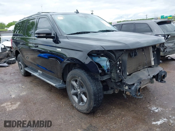 2021 Ford Expedition Max XLT with VIN 1FMJK1JT1MEA56045, listed as a IAAI auction lot 42162542 with 98,982 mi miles and . Bid and sale history available at DreamBid. Image 1.