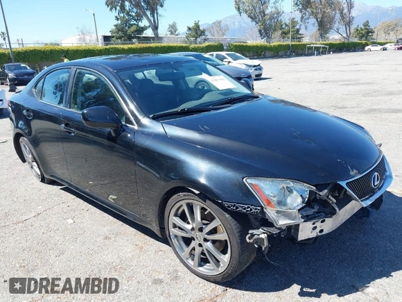 2008 Lexus IS 250 with VIN JTHBK262685078772, listed as a IAAI auction lot 41867903 with 177,566 mi miles and . Bid and sale history available at DreamBid. Image 1.