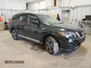 2018 Nissan Pathfinder Platinum with VIN 5N1DR2MM9JC654801, listed as a Copart auction lot 48439965 with 95,823 mi miles and Clean title. Bid and sale history available at DreamBid. Image 4.
