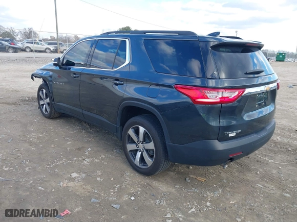 2021 Chevrolet Traverse LT Leather with VIN 1GNERHKW7MJ212137, listed as a IAAI auction lot 41420829 with 100,371 mi miles. Bid and sale history available at carsss.com. Image 3.