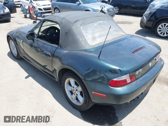 2001 BMW Z3 2.5 z VIN WBACN33491LK45326, wystawiony jako IAAI lot #42486182 z przebiegiem 142 530 mil mil oraz . Historia ofert i sprzedaży dostępna na DreamBid. Obrazek 3.