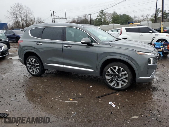 2023 Hyundai Santa Fe Calligraphy z VIN 5NMS5DAL3PH496061, wystawiony jako Copart lot #50381655 z przebiegiem 5 053 mil mil oraz Szkoda całkowita • Salvage title. Historia ofert i sprzedaży dostępna na DreamBid. Obrazek 4.