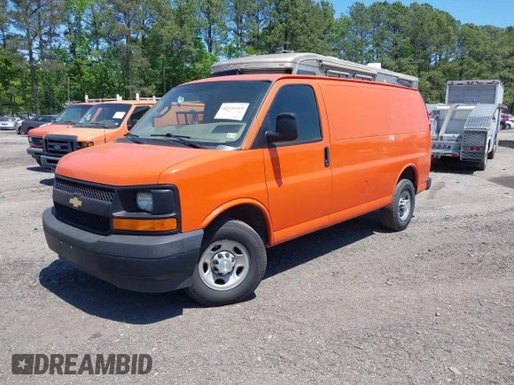 2017 Chevrolet Express Cargo Van with VIN 1GCWGAFF8H1329753, listed as a IAAI auction lot 42126110 with 187,569 mi miles. Bid and sale history available at carsss.com. Image 17.