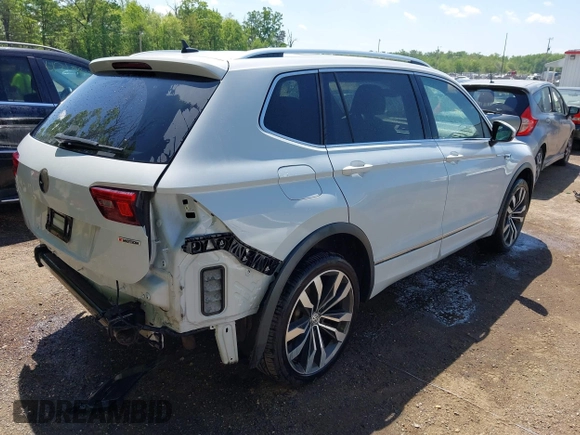 2019 Volkswagen Tiguan SEL Premium with VIN 3VV4B7AXXKM019995, listed as a IAAI auction lot 42170731 with 53,916 mi miles and . Bid and sale history available at DreamBid. Image 4.