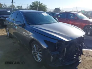 2019 Infiniti Q50 Luxe with VIN JN1EV7AP0KM511802, listed as a IAAI auction lot 42710122 with 164,008 mi miles and . Bid and sale history available at DreamBid. Image 1.