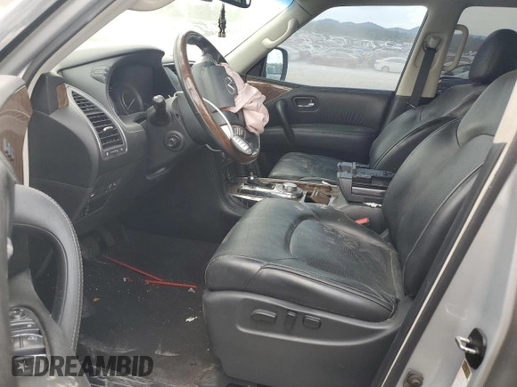 2017 Infiniti QX80 with VIN JN8AZ2NE0H9150244, listed as a Copart auction lot 69661914 with 0 mi miles and Salvage Title. Bid and sale history available at carsss.com. Image 7.