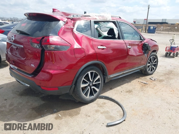 2019 Nissan Rogue SV with VIN 5N1AT2MT8KC741506, listed as a IAAI auction lot 41855877 with Not Provided miles and . Bid and sale history available at DreamBid. Image 4.