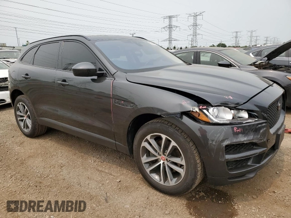 2018 Jaguar F-Pace 25t Premium with VIN SADCJ2FX4JA247404, listed as a Copart auction lot 59439835 with 70,458 mi miles and Salvage title. Bid and sale history available at DreamBid. Image 4.