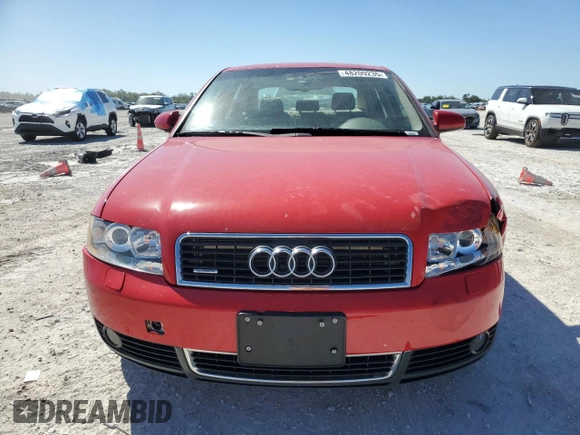 2004 Audi A4 1.8T with VIN WAULC68E14A033951, listed as a Copart auction lot 48209235 with 146,436 mi miles and Salvage Title. Bid and sale history available at carsss.com. Image 5.