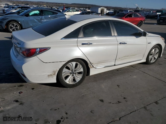 2013 Hyundai Sonata Hybrid with VIN KMHEC4A4XDA090310, listed as a Copart auction lot 41877255 with 167,329 mi miles and Salvage Title. Bid and sale history available at carsss.com. Image 3.