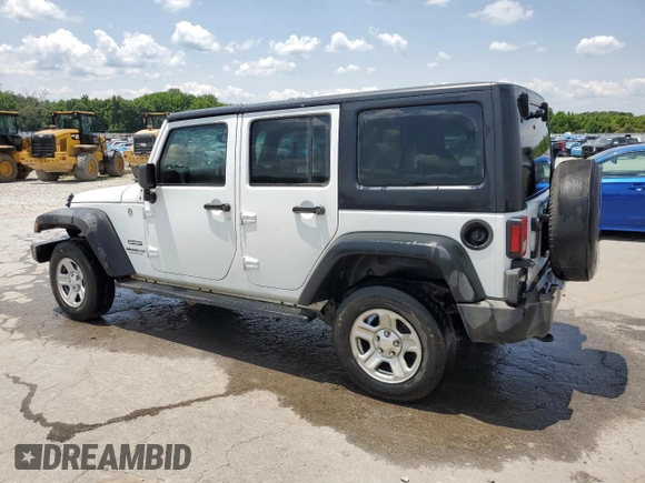 2016 Jeep Wrangler Unlimited Sport RHD with VIN 1C4BJWKG6GL293429, listed as a Copart auction lot 59156585 with 226,276 mi miles and Salvage title. Bid and sale history available at DreamBid. Image 2.
