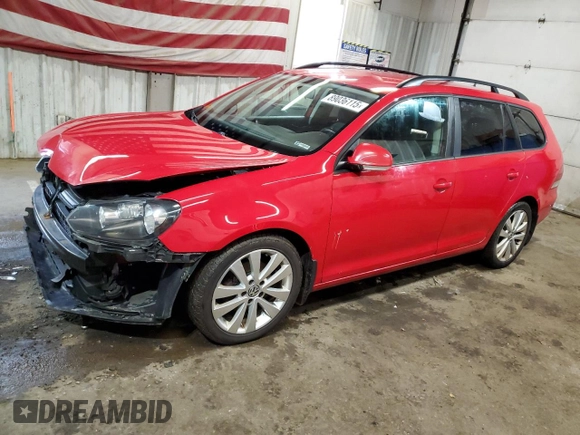 2014 Volkswagen Jetta SportWagen S with VIN 3VWKX7AJ2EM613002, listed as a Copart auction lot 89036115 with 144,669 mi miles and Salvage Title. Bid and sale history available at carsss.com. Image 1.