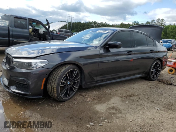 2019 BMW 5 Series 530i with VIN WBAJA5C53KWW30663, listed as a Copart auction lot 52177985 with 116,233 mi miles and Salvage Title. Bid and sale history available at carsss.com. Image 1.