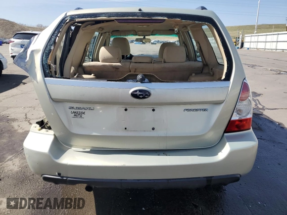 2007 Subaru Forester X with VIN JF1SG63677H708299, listed as a Copart auction lot 52371535 with 152,690 mi miles and Salvage Title. Bid and sale history available at carsss.com. Image 6.