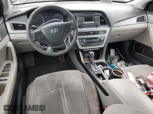 2015 Hyundai Sonata SE with VIN 5NPE24AF7FH003628, listed as a Copart auction lot 45699755 with 196,522 mi miles and Salvage Title. Bid and sale history available at DreamBid. Image 8.
