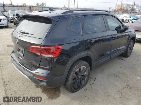 2023 Volkswagen Taos S z VIN 3VVCX7B25PM377853, wystawiony jako Copart lot #56737685 z przebiegiem 9 377 mil mil oraz Szkoda całkowita • Salvage title. Historia ofert i sprzedaży dostępna na DreamBid. Obrazek 3.