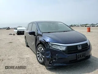 2023 Honda Odyssey EX-L с VIN 5FNRL6H64PB079338, выставлен на аукционе Copart как лот 57666505 с пробегом 39 807 миль миль и Списание • Salvage title. История ставок и продаж доступна на DreamBid. Изображение 14.