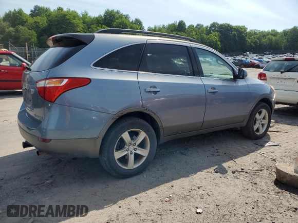 2007 Hyundai Veracruz GLS with VIN KM8NU73CX7U005455, listed as a Copart auction lot 60375304 with 205,784 mi miles and Salvage Title. Bid and sale history available at DreamBid. Image 3.