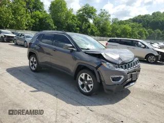 2020 Jeep Compass Limited with VIN 3C4NJDCB3LT146861, listed as a Copart auction lot 61550035 with 59,611 mi miles and Salvage title. Bid and sale history available at DreamBid. Image 4.