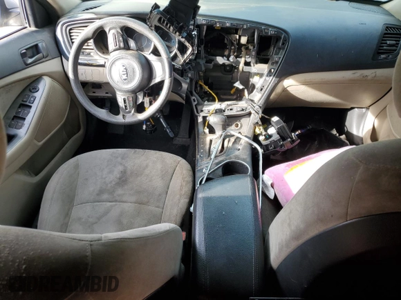 2014 Kia Optima LX with VIN KNAGM4A75E5495941, listed as a Copart auction lot 47105425 with 116,297 mi miles and Salvage title. Bid and sale history available at DreamBid. Image 8.