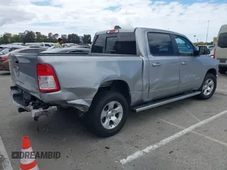 2022 Ram 1500 Big Horn with VIN 1C6SRFFM0NN259536, listed as a IAAI auction lot 42044321 with 49,133 mi miles and . Bid and sale history available at DreamBid. Image 4.