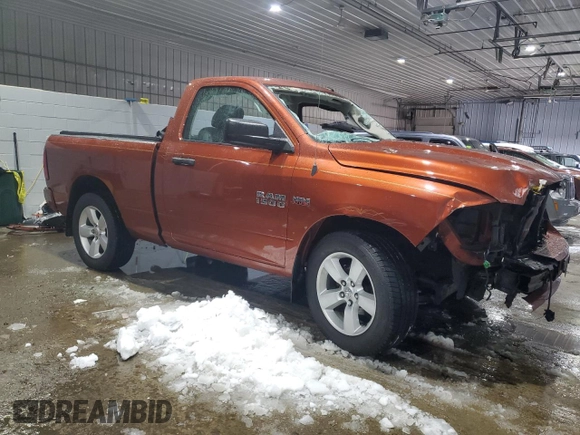 2013 Ram 1500 Express with VIN 3C6JR7AT7DG572736, listed as a Copart auction lot 45131975 with 65,518 mi miles and Salvage title. Bid and sale history available at DreamBid. Image 4.