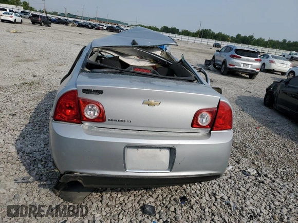2012 Chevrolet Malibu 1LT with VIN 1G1ZC5E01CF182595, listed as a Copart auction lot 55271283 with Not Provided miles and Salvage Title. Bid and sale history available at DreamBid. Image 6.