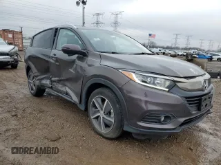 2022 Honda HR-V EX-L with VIN 3CZRU6H70NM758127, listed as a Copart auction lot 84771514 with 45,076 mi miles and Salvage Title. Bid and sale history available at DreamBid. Image 4.