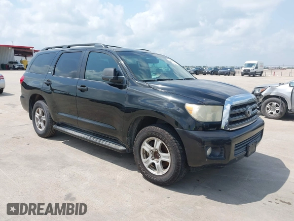 2010 Toyota Sequoia SR5 with VIN 5TDZM5G13AS002430, listed as a IAAI auction lot 42128187 with 230,817 mi miles. Bid and sale history available at carsss.com. Image 1.