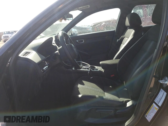 2025 Honda Civic Sport with VIN 2HGFE2F54SH101309, listed as a Copart auction lot 48786545 with 41,603 mi miles and Salvage title. Bid and sale history available at DreamBid. Image 7.