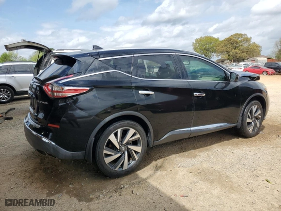 2017 Nissan Murano Platinum with VIN 5N1AZ2MG3HN125209, listed as a Copart auction lot 51776745 with 56,825 mi miles and Salvage Title. Bid and sale history available at carsss.com. Image 3.