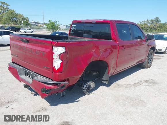 2025 Chevrolet Silverado 1500 RST with VIN 3GCPADED5SG204239, listed as a IAAI auction lot 42055666 with 496 mi miles and . Bid and sale history available at DreamBid. Image 4.