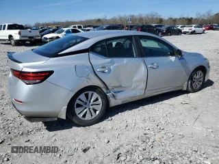 2020 Nissan Sentra S with VIN 3N1AB8BV4LY278841, listed as a Copart auction lot 46375875 with 62,974 mi miles and Salvage Title. Bid and sale history available at carsss.com. Image 3.