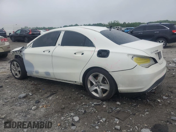 2018 Mercedes-Benz CLA 250 z VIN WDDSJ4EB7JN614318, wystawiony jako Copart lot #55603915 z przebiegiem 91 320 mil mil oraz Szkoda całkowita • Salvage title. Historia ofert i sprzedaży dostępna na DreamBid. Obrazek 2.