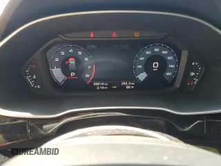 2023 Audi Q3 S line Premium with VIN WA1DECF33P1077028, listed as a Copart auction lot 56289525 with 50,014 mi miles and Salvage title. Bid and sale history available at DreamBid. Image 9.