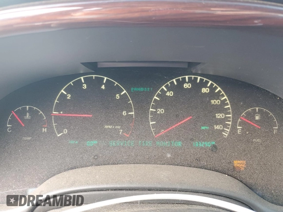 2002 Cadillac DeVille DTS with VIN 1G6KF57952U185198, listed as a Copart auction lot 82603374 with 133,290 mi miles and Non Repairable. Bid and sale history available at carsss.com. Image 9.