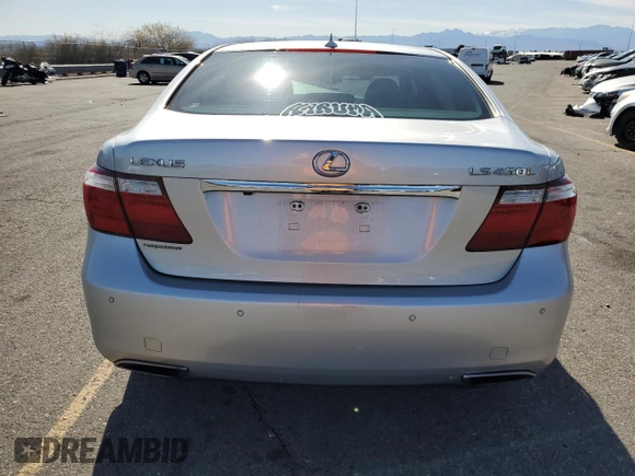 2008 Lexus LS 460 L with VIN JTHGL46F585029290, listed as a Copart auction lot 48485505 with Not provided miles and Salvage title. Bid and sale history available at DreamBid. Image 6.